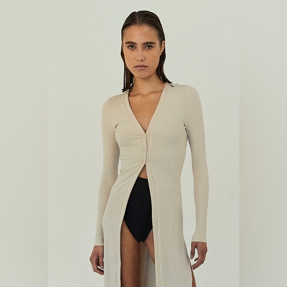The Range ALLOY RIB LS DUSTER in Nude - Picture 2 of 9